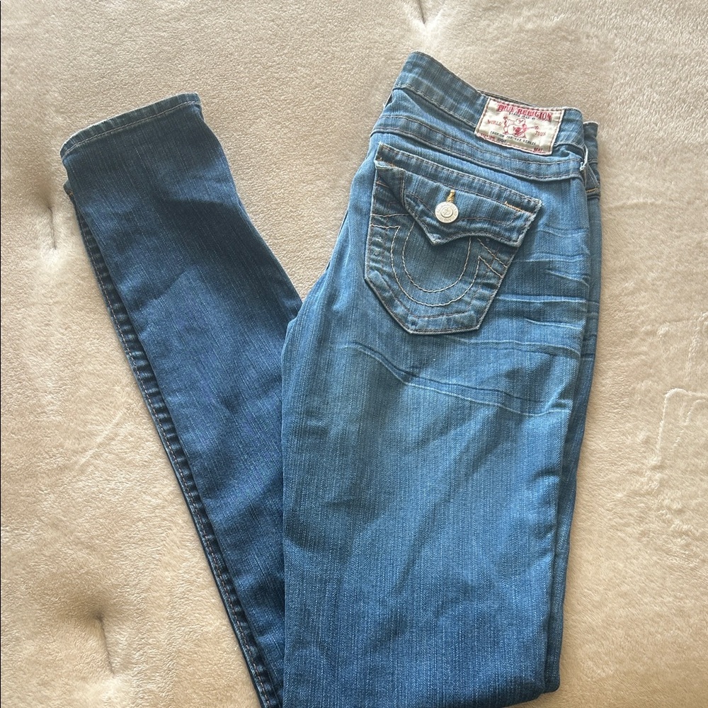 True Religion Dark Blue Skinny Jeans